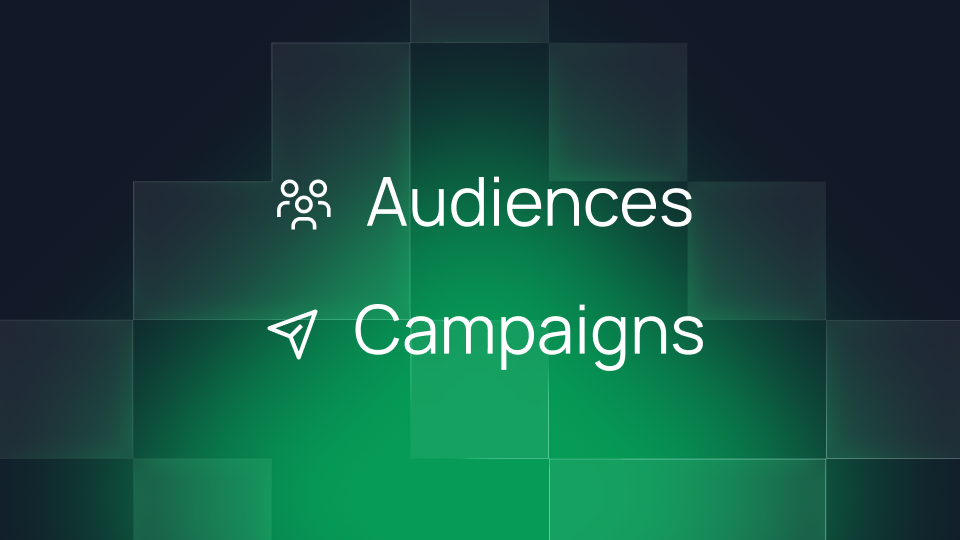The two features of Lettr's Marketing module: Campaigns and Audiences.